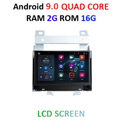 DSP ips Android 9,0 4G ram 64G автомобильное радио gps для Land Rover Freelander 2 2007-2012 Стерео навигационный экран Аудио без DVD плеера - Цвет: 9.0 2G 16G LCD