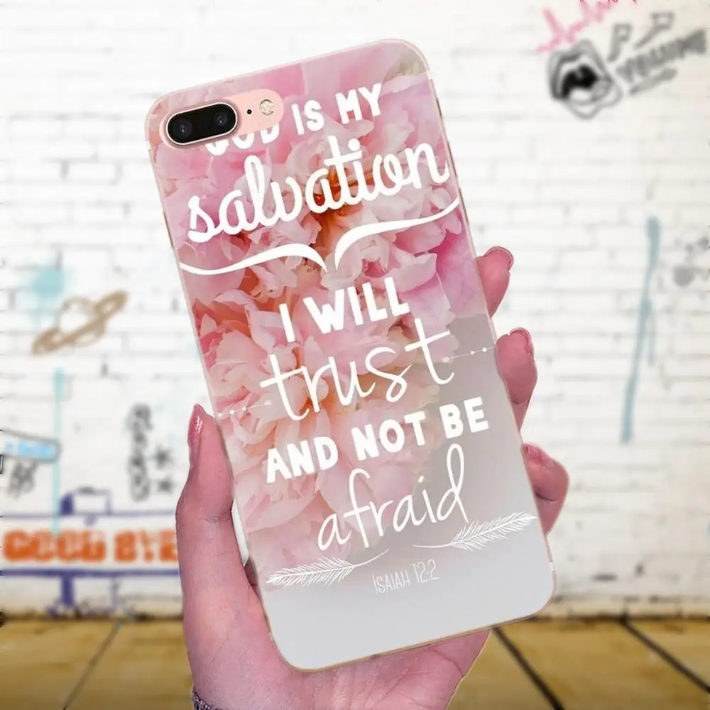Для Xiaomi Mi3 Mi4 Mi4C Mi4i Mi5 Mi 5S 5X6 6X8 SE A1 Max Mix 2 Note 3 4 TPU Capa Christian Jesus Bible Verse разноцветный |