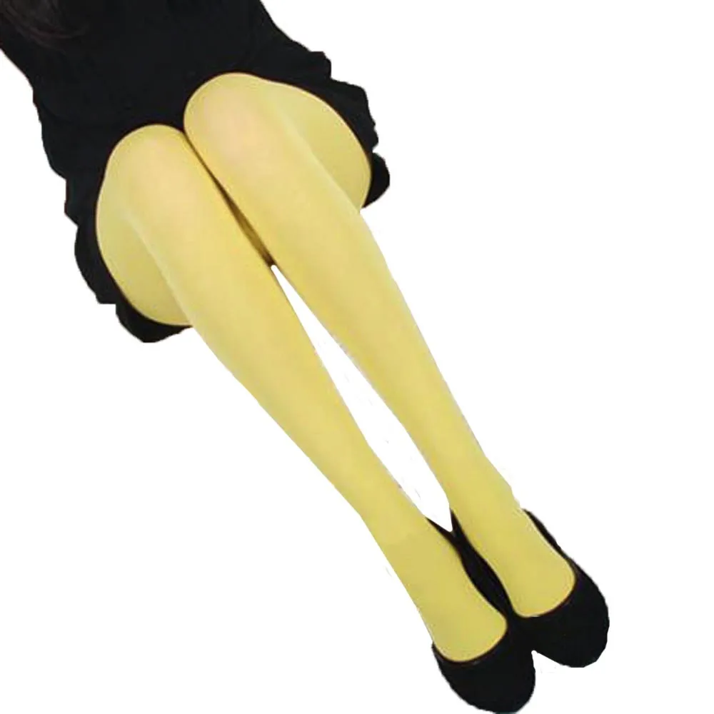Осенние Непрозрачные колготки ярких цветов; теплые колготки; Meias calca feminina Collant Calcetines