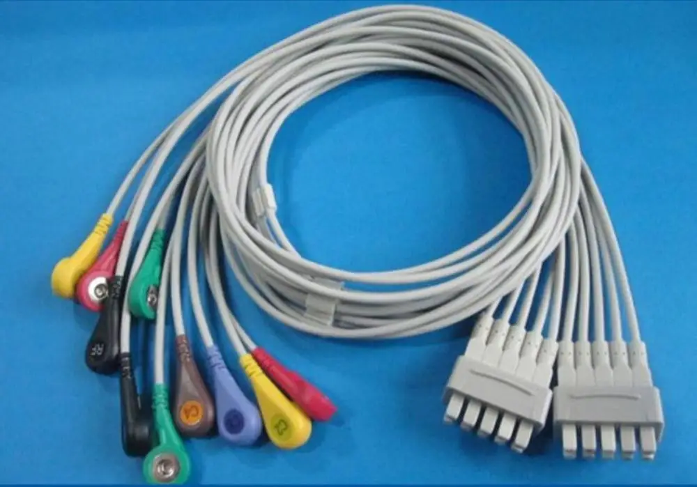 Для GE Marquette multilink leadwire 10 lead EKG leadпровода 38401816 900112 001 002 4 0 banana/Din 3 plug/clip/snap AHA IEC TPU| |