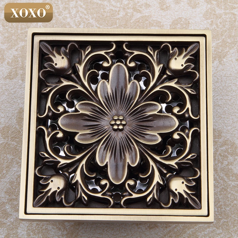 XOXO 4 &quot10*10 см евро квадратная античная латунь Искусство вырезанные цветы для