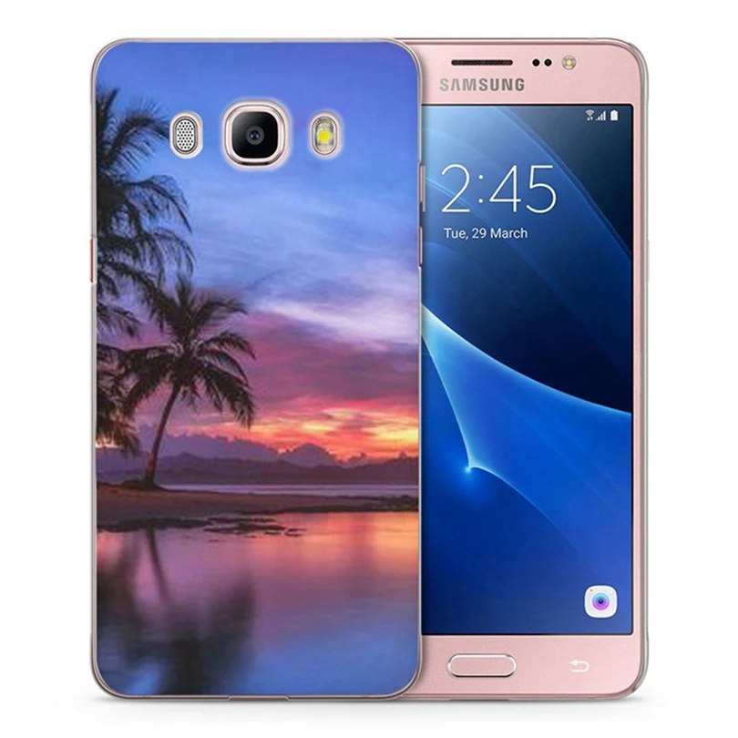 Case For Samsung Galaxy A3 A5 2016 2015 2017 prime J2 J3 J5 J7 G530H S8/plus Note 8 TPU Soft Landscape Leaf Painted C048 |