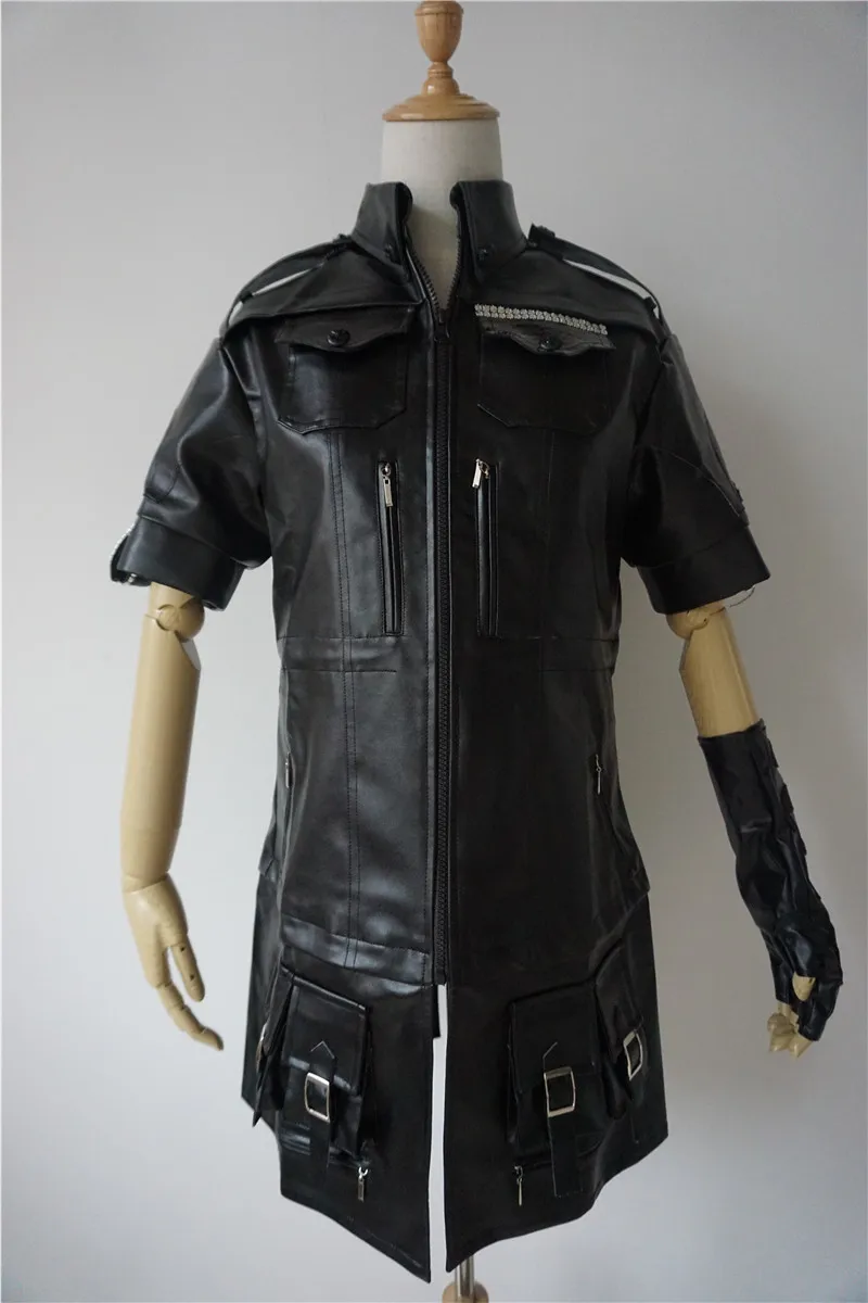 Final Fantasy 15 Король Косплей Костюм Noctis наряд pu кожаная куртка+ брюки+ перчатки Хэллоуин взрослых костюмы для женщин на заказ