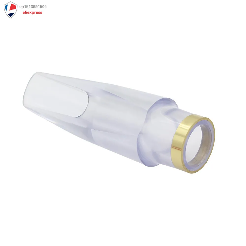 

Plastic Clear Mouthpiece + Copper Ring for Alto Eb Saxophone Sax