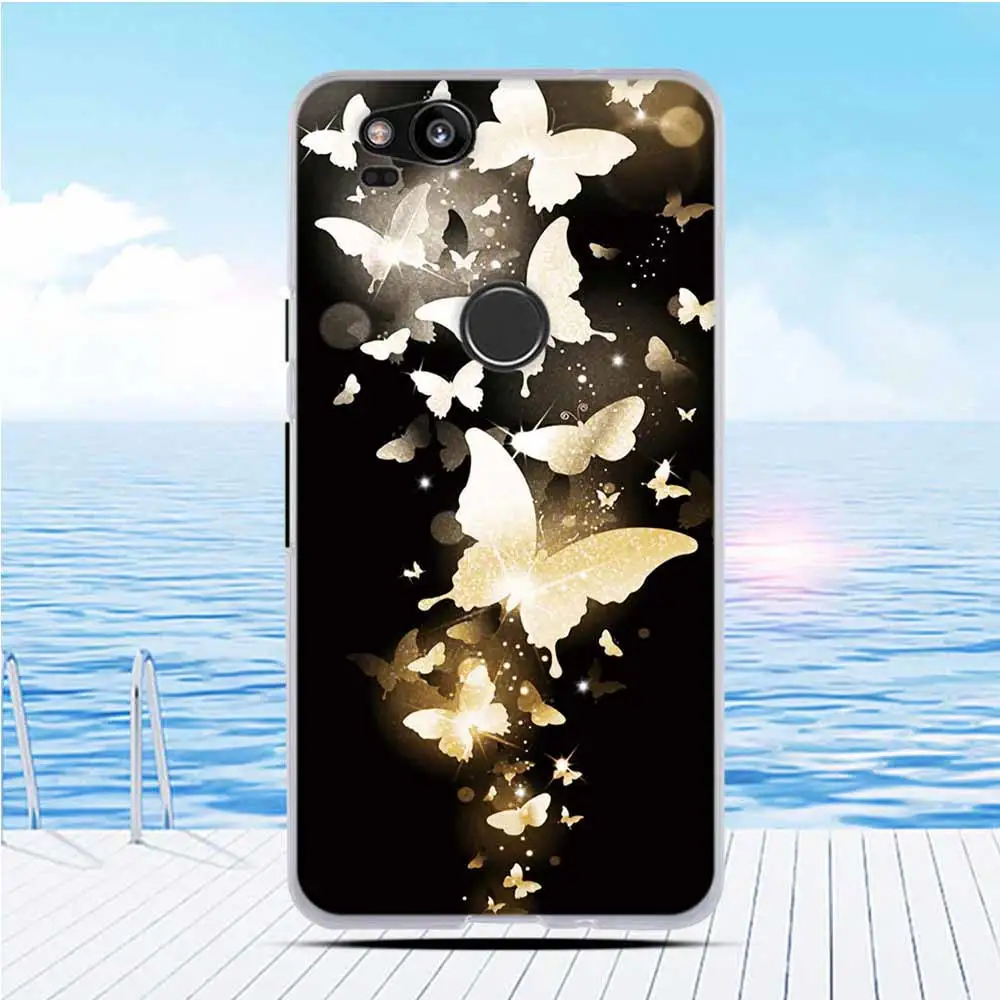 Мягкий силиконовый чехол ТПУ для Google Pixel 2 мягкий с рисунком телефона | Мобильные