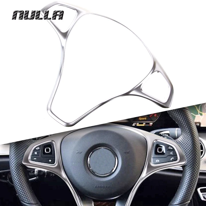 Чехол на руль автомобиля NULLA серебристый АБС для Mercedes Benz E Class E200 W213 E250 E300 E320 E350 E400