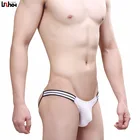 Сексуальное мужское нижнее белье для геев, короткие Модальные трусы с U-образным выпуклым карманом для пениса, трусы с заниженной талией, Cueca ropa interior M-XXL