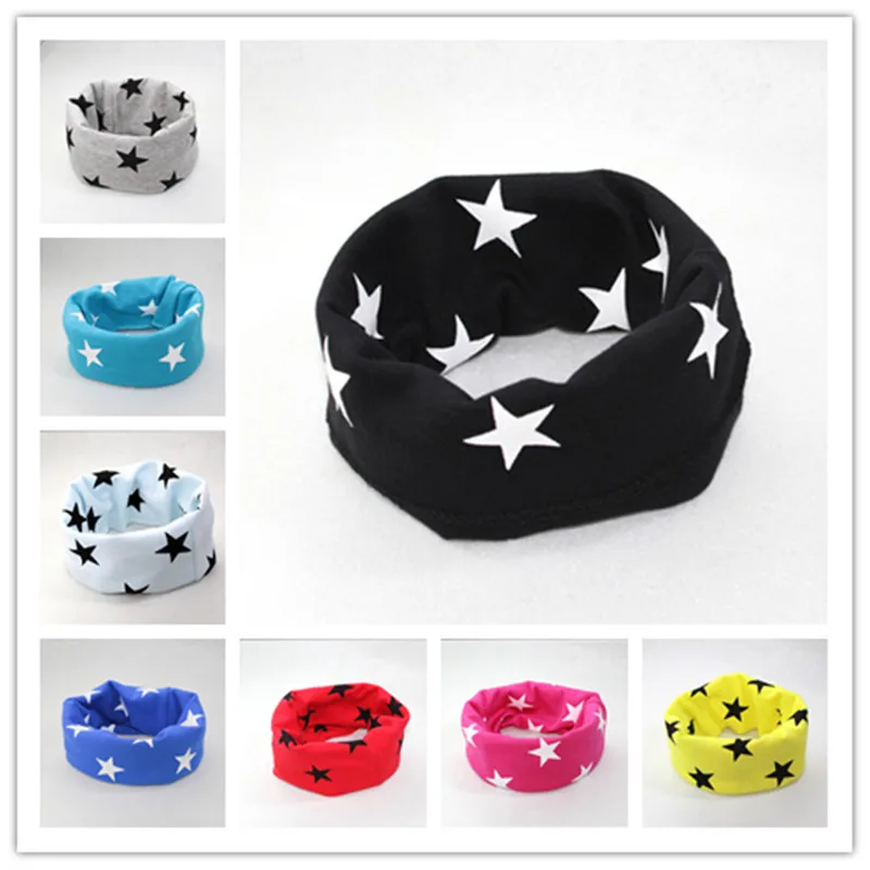 Детские шарфы в Корейском стиле осенне зимние теплые хлопковые с круглым вырезом