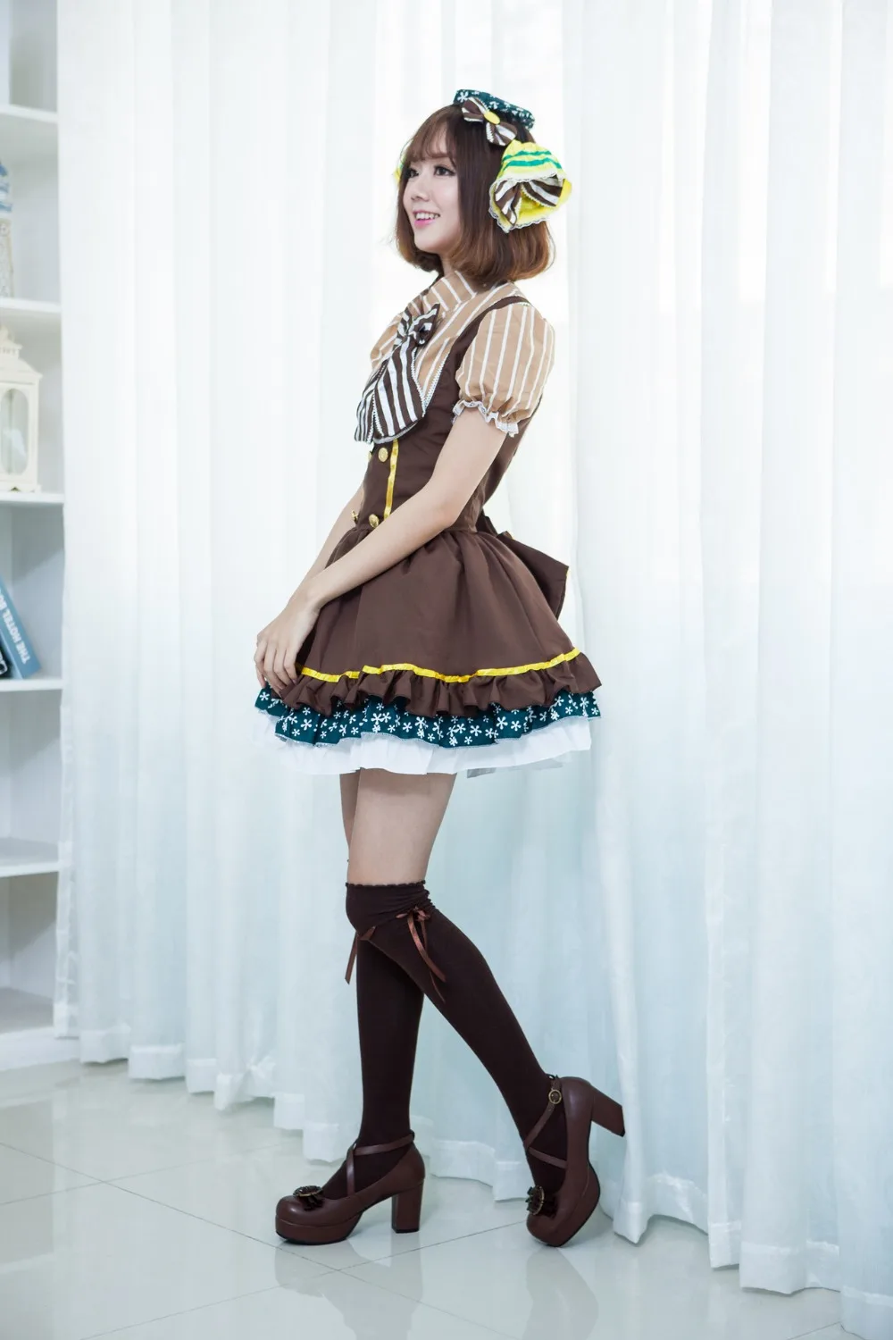 Костюм японского аниме для косплея Love Live Lovelive Hanayo Koizumi конфетная Униформа
