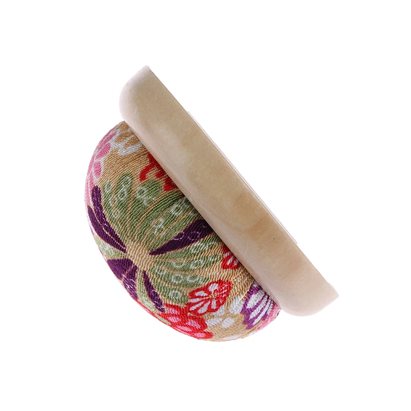 1pcs Ball Shaped Random Color DIY Craft Needle Pin Cushion Holder Sewing Stitch Needlework Wood Bottom Cushions | Дом и сад