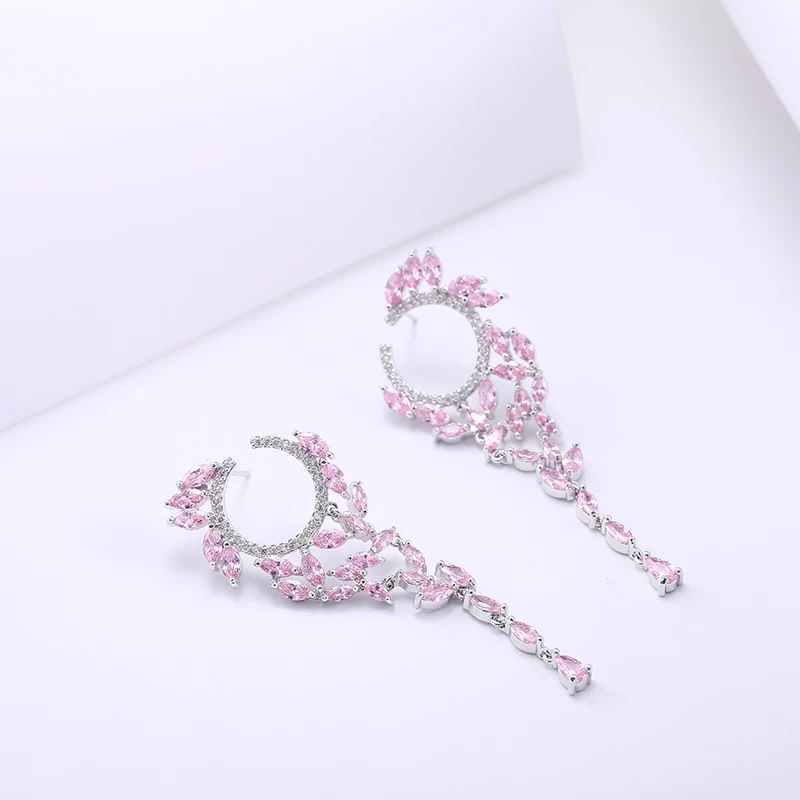 Женские серьги в форме цветка GAOLA элегантные конского глаза с фианитом ювелирные