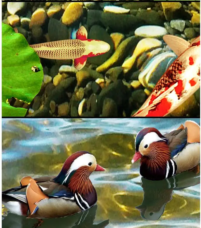 Пользовательские фото пол 3D обои современное искусство водопад утка мандарин