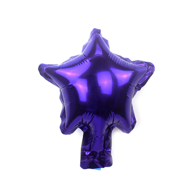 5inch purple 20 шт./лот 5 дюймов звезда воздушный шар разноцветный " маленькая милая звезда воздушный шар из фольги для украшения дня рождения свадебные принадлежности - Цвет: 5inch purple