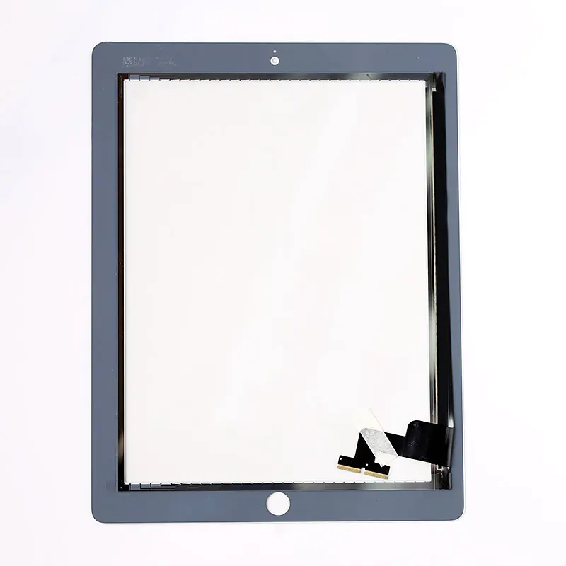 10 шт./лот сенсорная Замена стеклянного экрана дигитайзер для iPad 2 дигитайзер сенсорный экран с клеем A1395 A1396 A1397 - Цвет: white touch