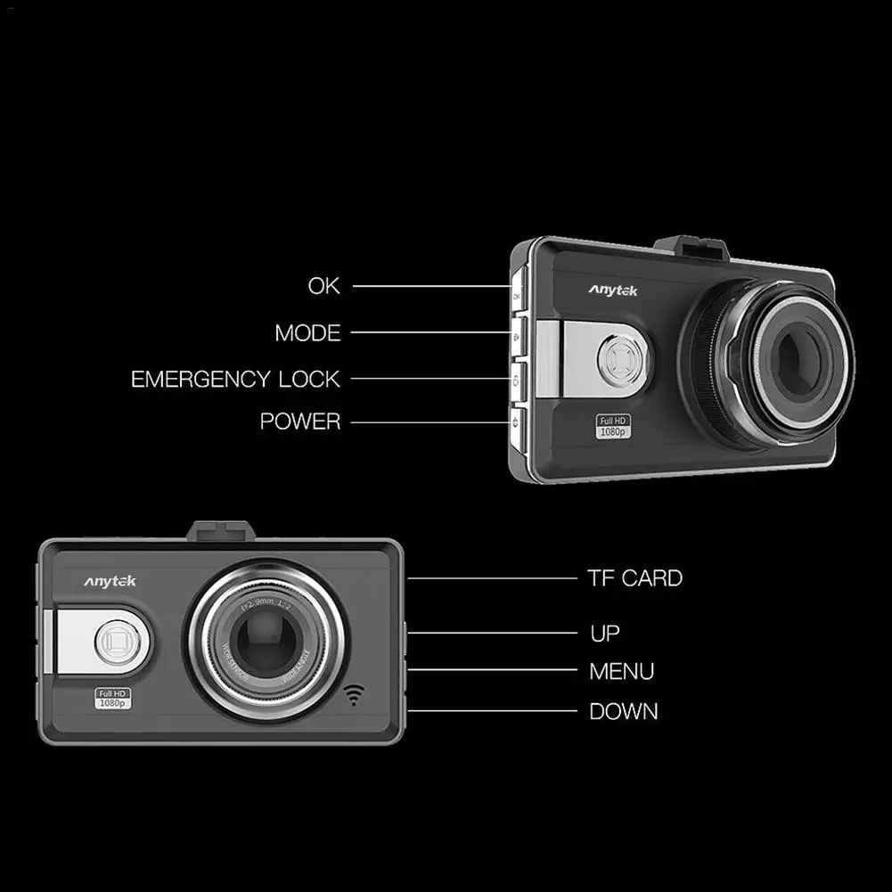 Для Anytek Q99P Одиночная ЗАПИСЬ СКРЫТЫЙ Автомобильный регистратор данных USB