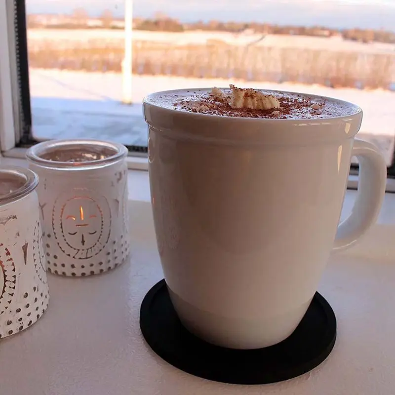 Горячая продажа 8 шт. силиконовая подставка для напитков столовые приборы