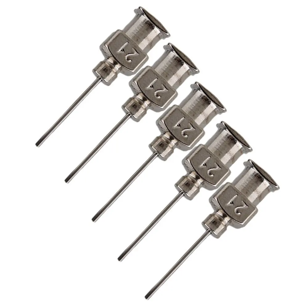 Серебряный соединитель из нержавеющей стали клей наконечник дозирования иглы