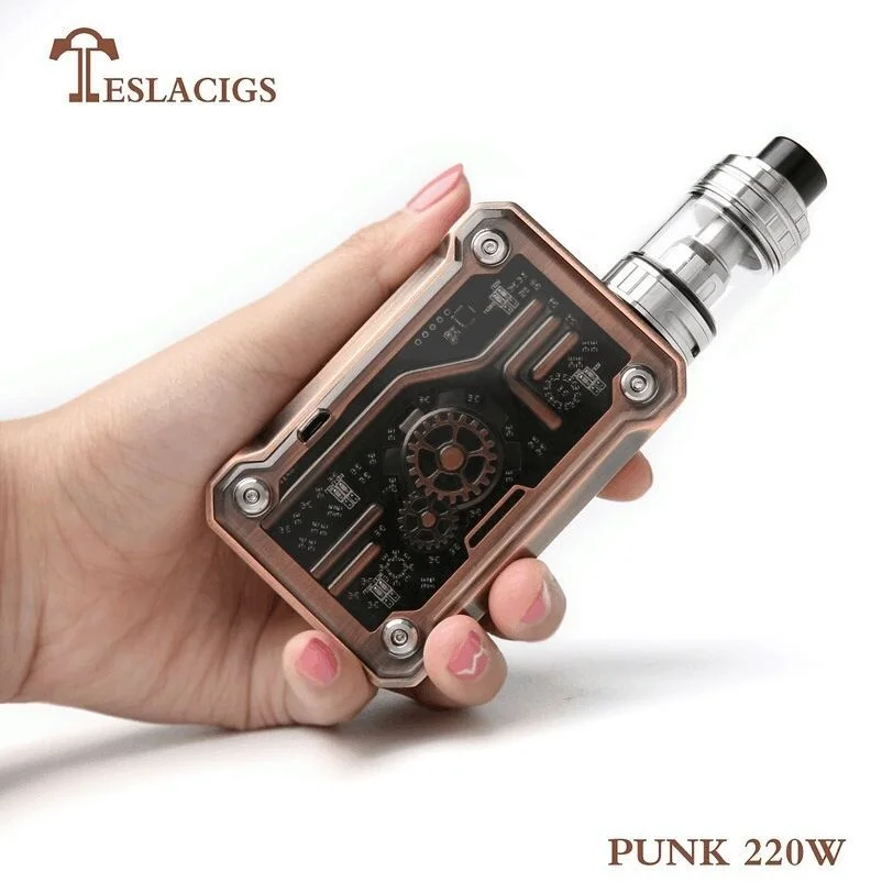Оригинал электронная сигарета набор Тесла панк 220 Вт мод coilart маг RTA V2 Teslacigs tallica