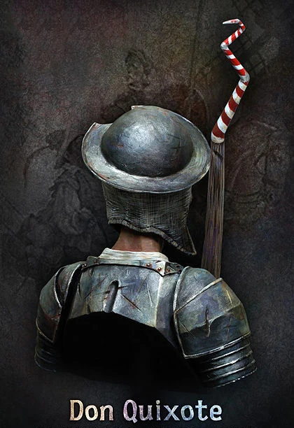 Неокрашенный комплект 1/ 10 Don Quijote de la Mancha фигурка бюста историческая набор из