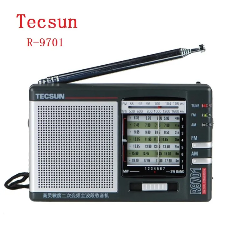 Tecsun R-9701 FM Radio Full World Band SW/MW Digital Portable Mini Second frequency conversion Built In Speaker | Электроника
