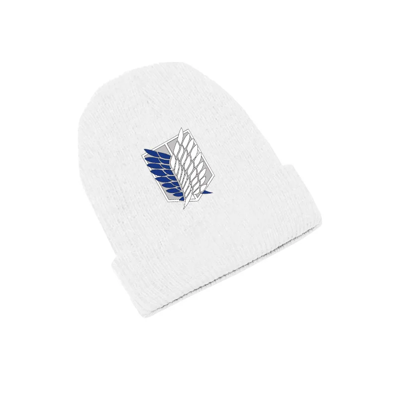 Style 4 Атака на Титанов Крылья Свободы аниме Skullies шапки вязаные шапочки зимние теплые шапки для мужчин женщин мальчиков девочек подарок эластичный - Цвет: Style 4