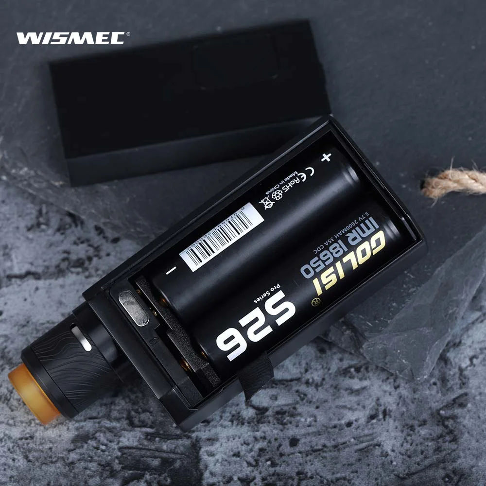 Оригинал Wismec Luxotic MF Box Kit с гильотинной V2 RDA Vape Tank 7 мл squonk bottle использует 21700/18650