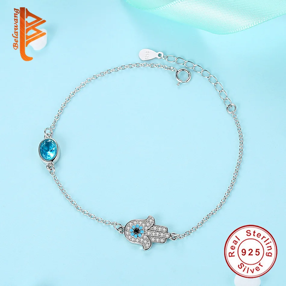 Женский браслет цепочка из серебра 100% пробы с фианитами|bracelets for|evil eye braceletsterling silver