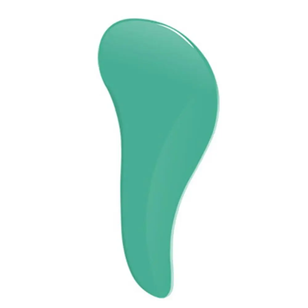 grass green 1 шт. Волшебная Антистатическая щетка для волос профессиональная ручка спутывающаяся Расческа для душа электропластина массаж для причесывания и укладки волос инструменты - Цвет: grass green