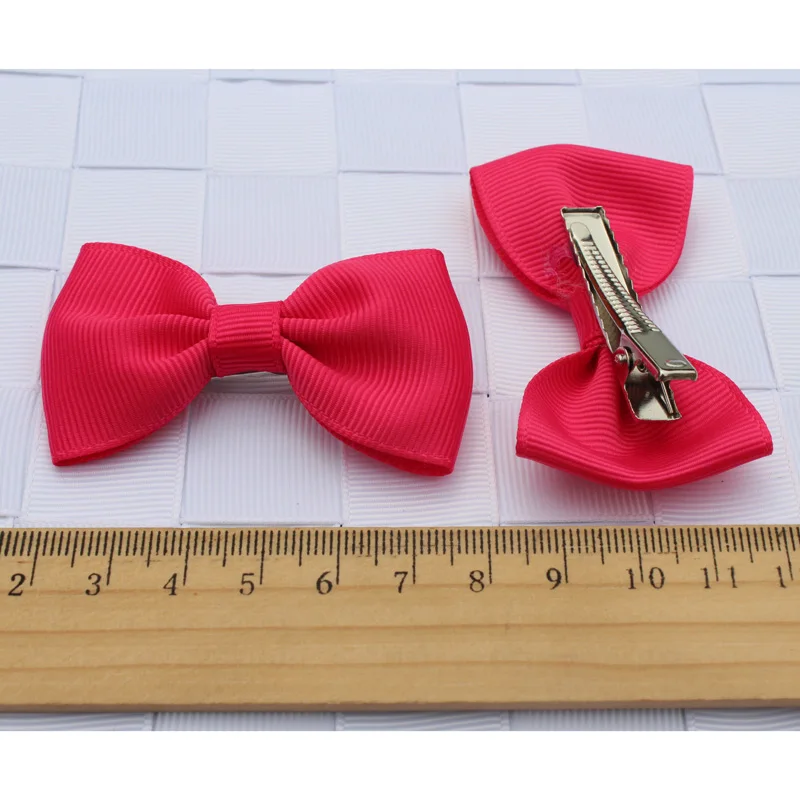 Модная однотонная мини лента для волос с бантом девочек заколка аксессуары