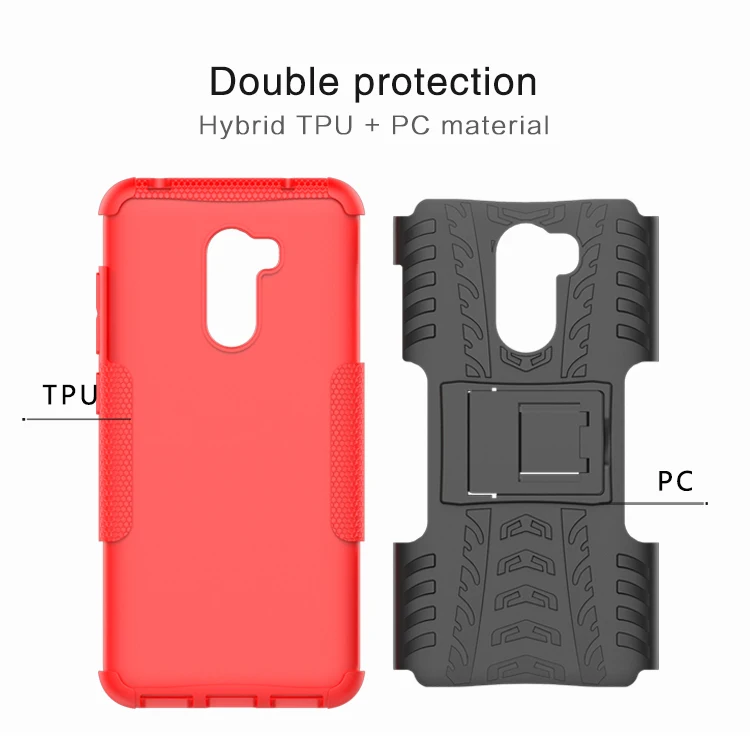 Armor Shells For Pocophone F1 Global Version TPU Hard PC Back Case Heavy Duty Cover POCO Full-body Protective Smartphone |