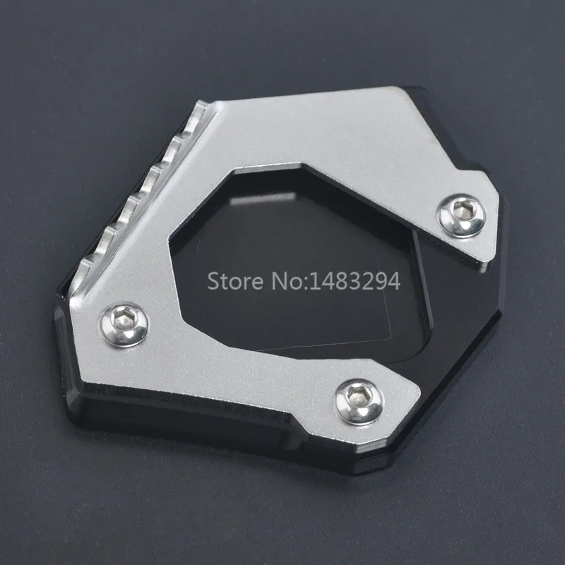 Silver Aluminum Alloy Side Kickstand Stand Extension Support Plate For BMW F700GS 2013 2017|Накладки и декоративные