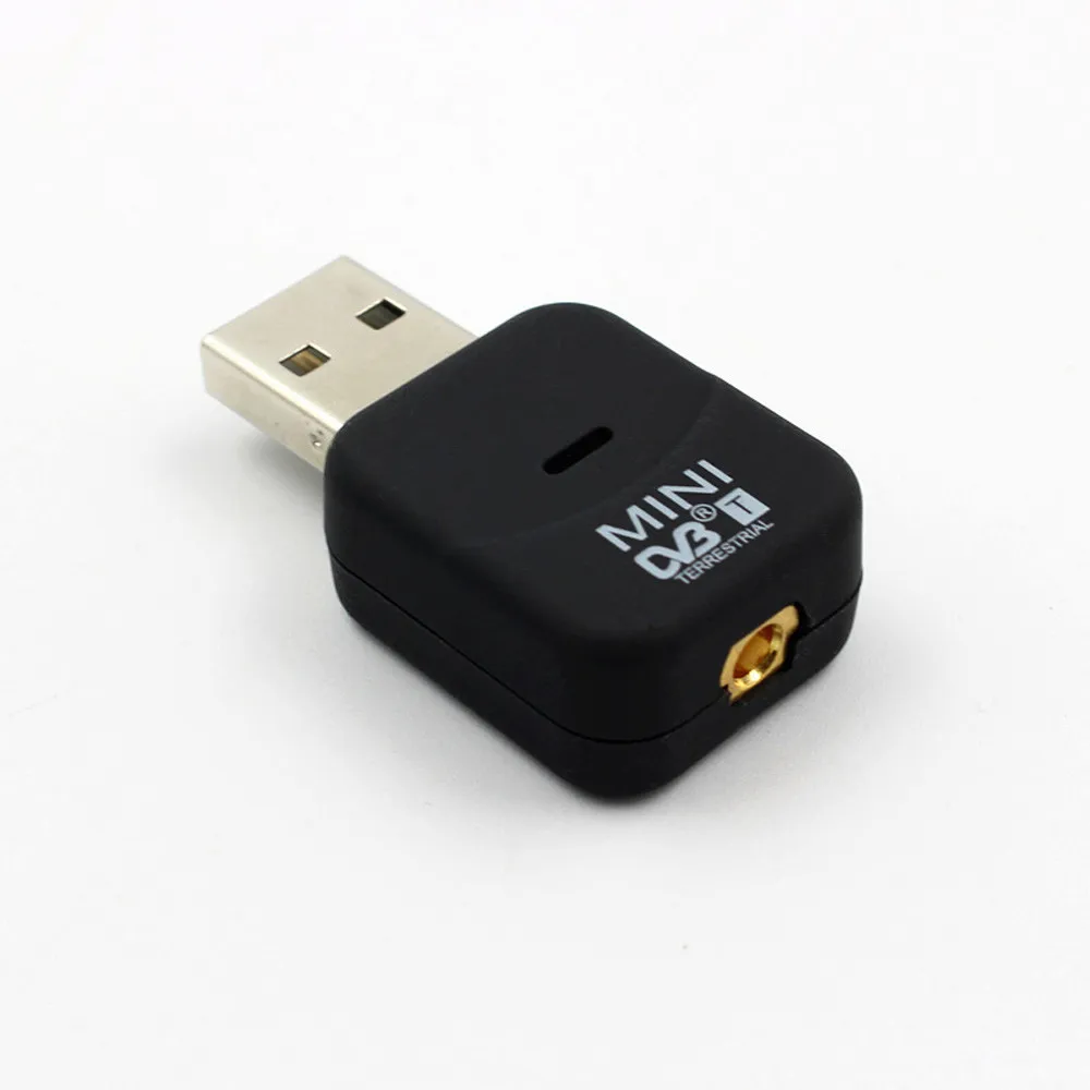Приемник для портативных ПК Mini USB DVB-T цифровой ТВ HD приемник тюнер Палка OSD MPEG-2/4 для портативных ПК рецептор цифрового ТВ HD D22 - Цвет: Черный