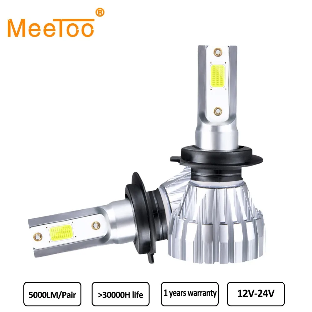 Светодиодсветодиодный лампы для противотуманных фар MeeToo H1 9005 9006 лм 50 Вт 6500 К |