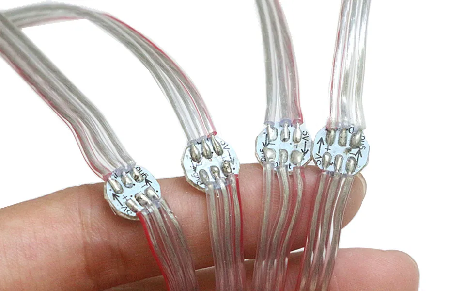 5 в постоянного тока WS2812B сменный ЖК-экран панели WS2812 встроенный IC чип предварительно припаянный на радиатор с 12 см провод SMD5050 RGB Idividually