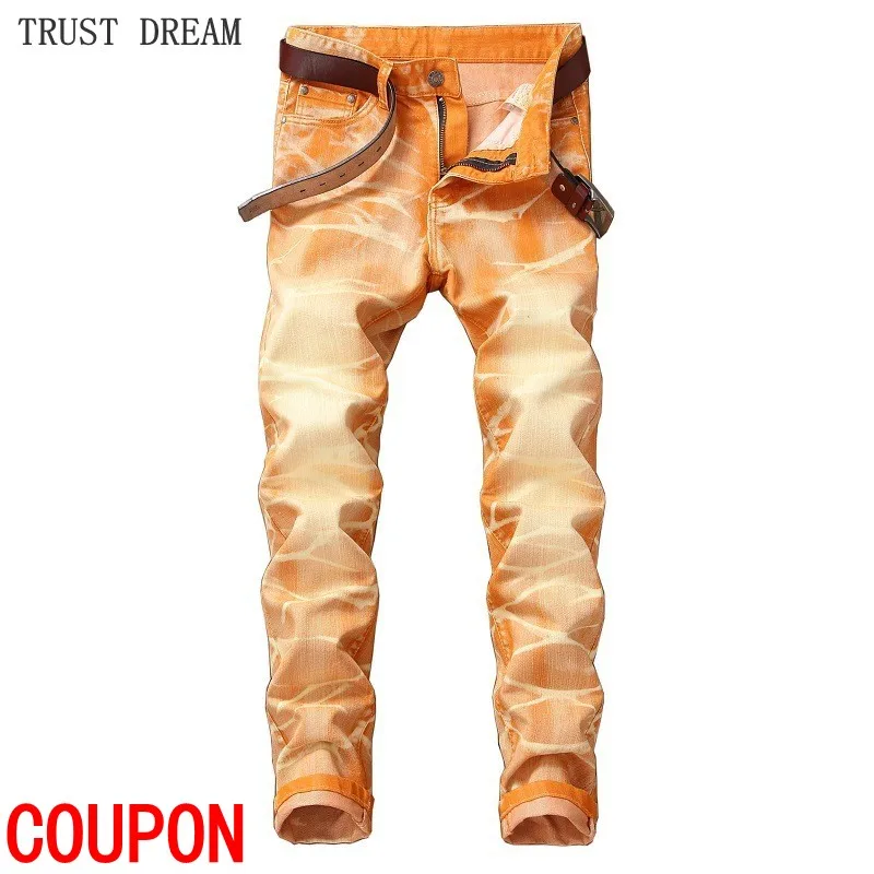 Мужские узкие джинсовые брюки карандаш европейского размера плюс Осенние