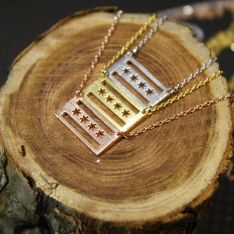 Простая Милая Бриллиантовая подвеска Чикаго 10 шт. милое бриллиантовое ожерелье