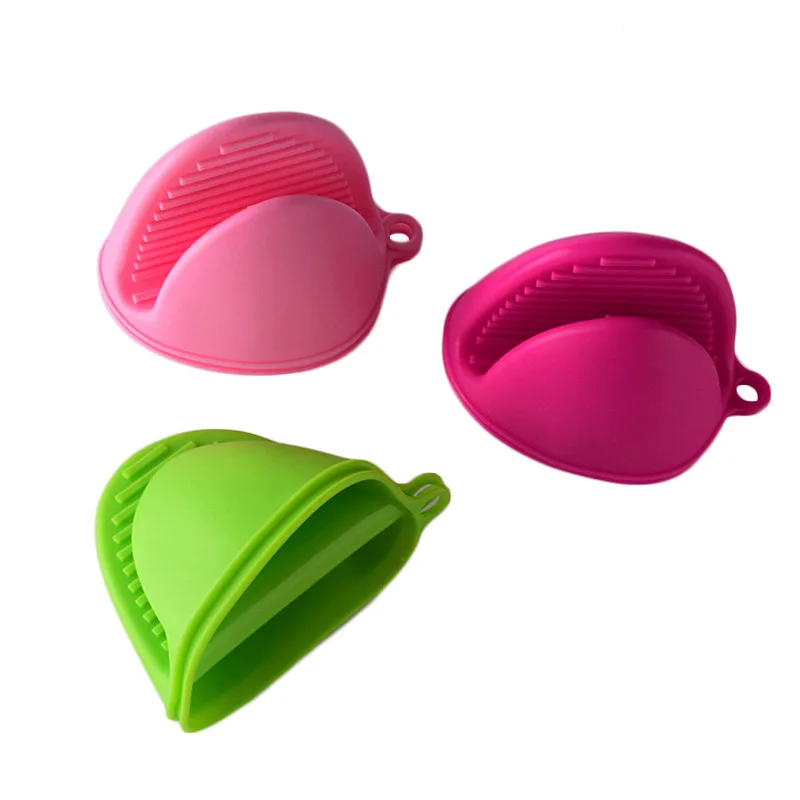 2018 Hot Sale Silicone Kitchen Organizer Insulated Heat Pot Clips Microwave Oven Gloves Plate Clip Keukenhulpjes #50 |