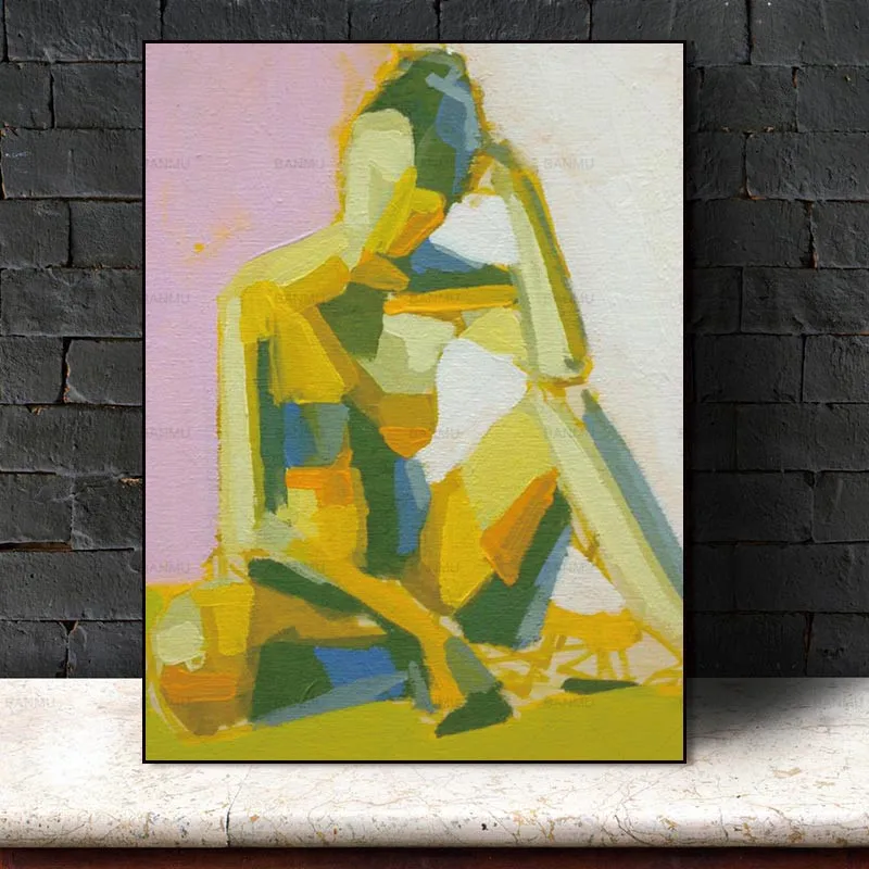 

Canvas Wall Pictures Poster decor modern Wall art abstract print figure on canvas painting art print canvas poster art portrait