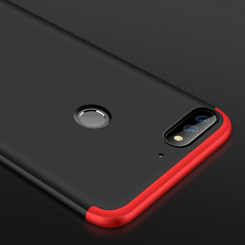 Защитный чехол GKK для Huawei Honor 7C 7X жесткий матовый из поликарбоната 3 в 1