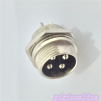 1pcs gx16 4 pin male l104y diameter 16mm wire panel aviation connector circular socket high quality on sale