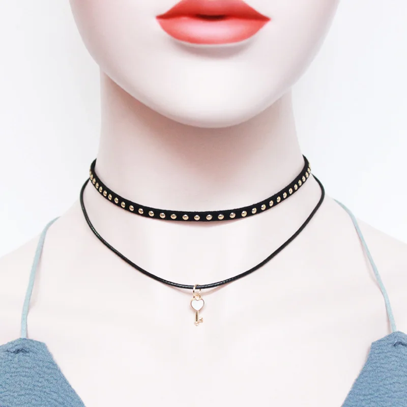 Цепочка для ключей и замков модель цепочки из ключицы чокер ожерелье подвеска