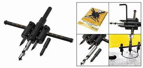 Круглая пила для точечного отверстия из гипсокартона регулируемая 300 мм|cutter