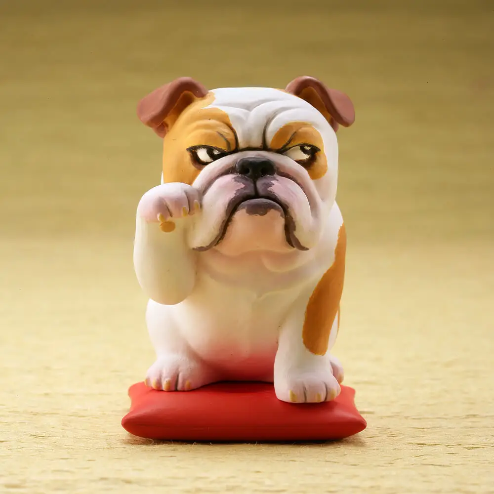 e Bulldog Япония гашапон игрушки милый талисман Лаки Манеки щенков мочи Шиба ину лабрадордог бульдог Джек Рассел терьер манекен фигурка - Цвет: e Bulldog