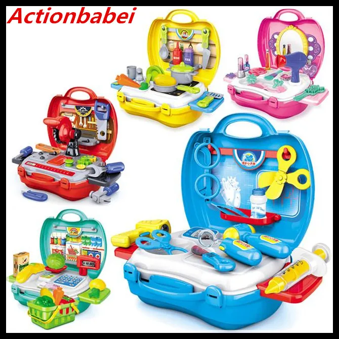 Actionbabei Новый 2017 мой переносной магазин пиццы/супермаркет/кухня выпекайте