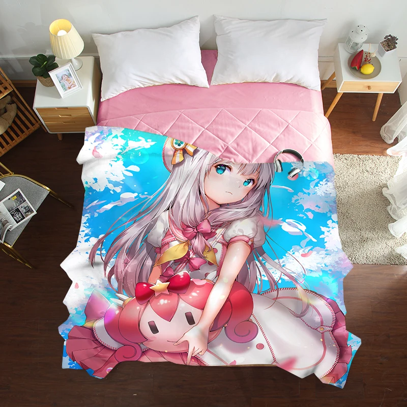 Mxdfafa Anime Eromanga Sensei Summer Quilts 3D Luxury bedding Good Quality Bed Cover Children Adults Duvet Soft Comforter | Дом и сад