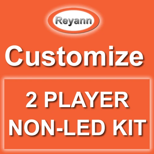 Аркадный джойстик DIY Kit Нулевая задержка аркадный DIY Kit USB энкодер к ПК аркадный джойстик+ китайские кнопки SANWA для MAME& JAMMA - Цвет: 2 Player Customized