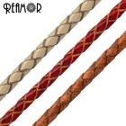 Плетеный браслет из натуральной кожи, 3 мм, 1 м