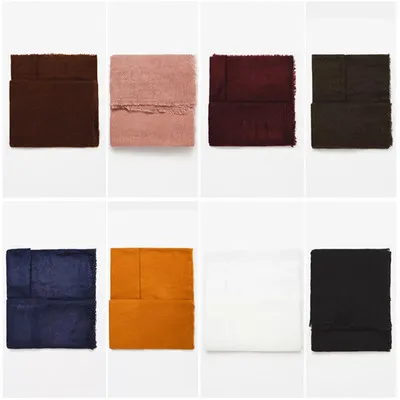 2019 Зимний новый сверхмягкий большой шарф желтый кашемировый для женщин и мужчин