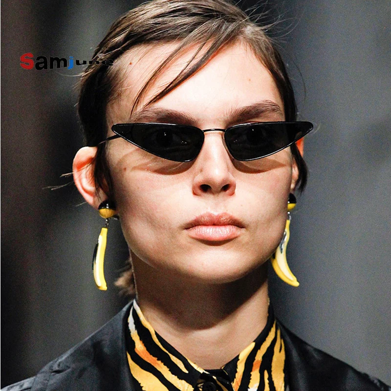 Samjune милые сексуальные женские солнцезащитные очки кошачий глаз для женщин