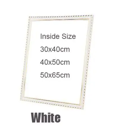 White Diy Рамный незавершенный деревянный подрамник 1 шт. diy картина маслом Алмазная мозаика Толстая деревянная рамка Настенная картина рамка - Цвет: White